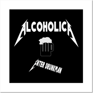 Alcoholica Enter Drunkman Posters and Art